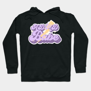 ADHD Babe Sticker Hoodie